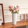 Farmhouse French Flowers Bucket with Handle Metal Flower Holder for Home Table Centerpieces Galvanized Metal Vases