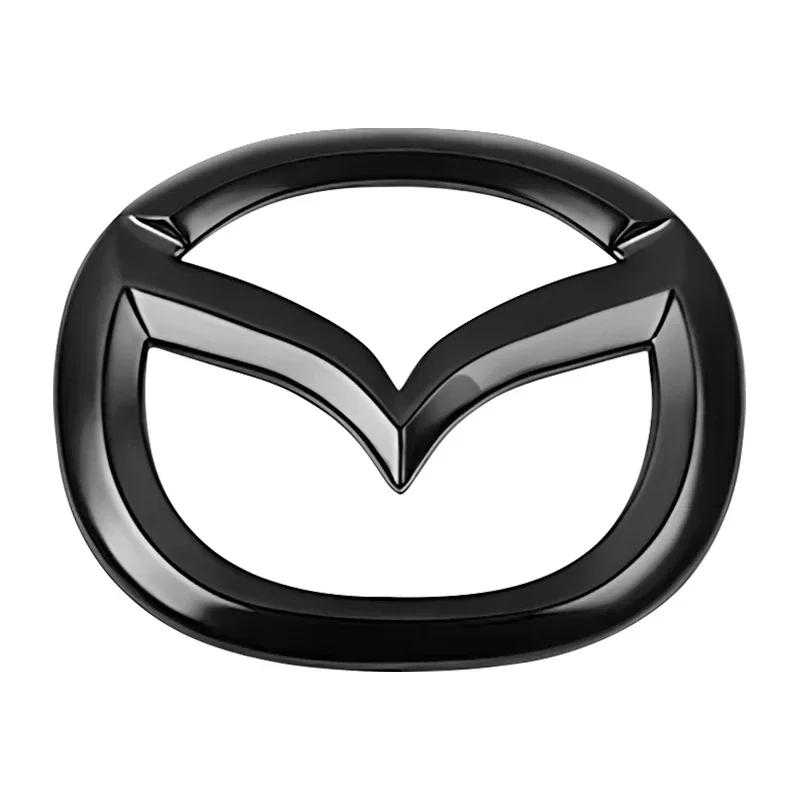 

Металлическая наклейка-эмблема на центр руля автомобиля для Mazda Axela 323 CX5 CX3 CX6 RX7 MX5 CX9 CX7 CX9 Эмблемы Декор интерьера чёрный