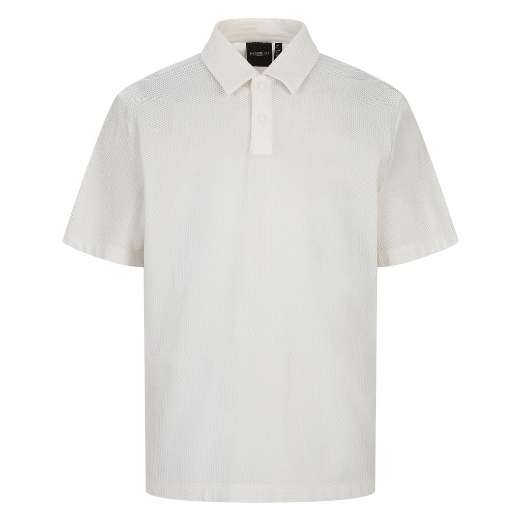 HYDROGEN Men'S Waffle Collar T-Shirt