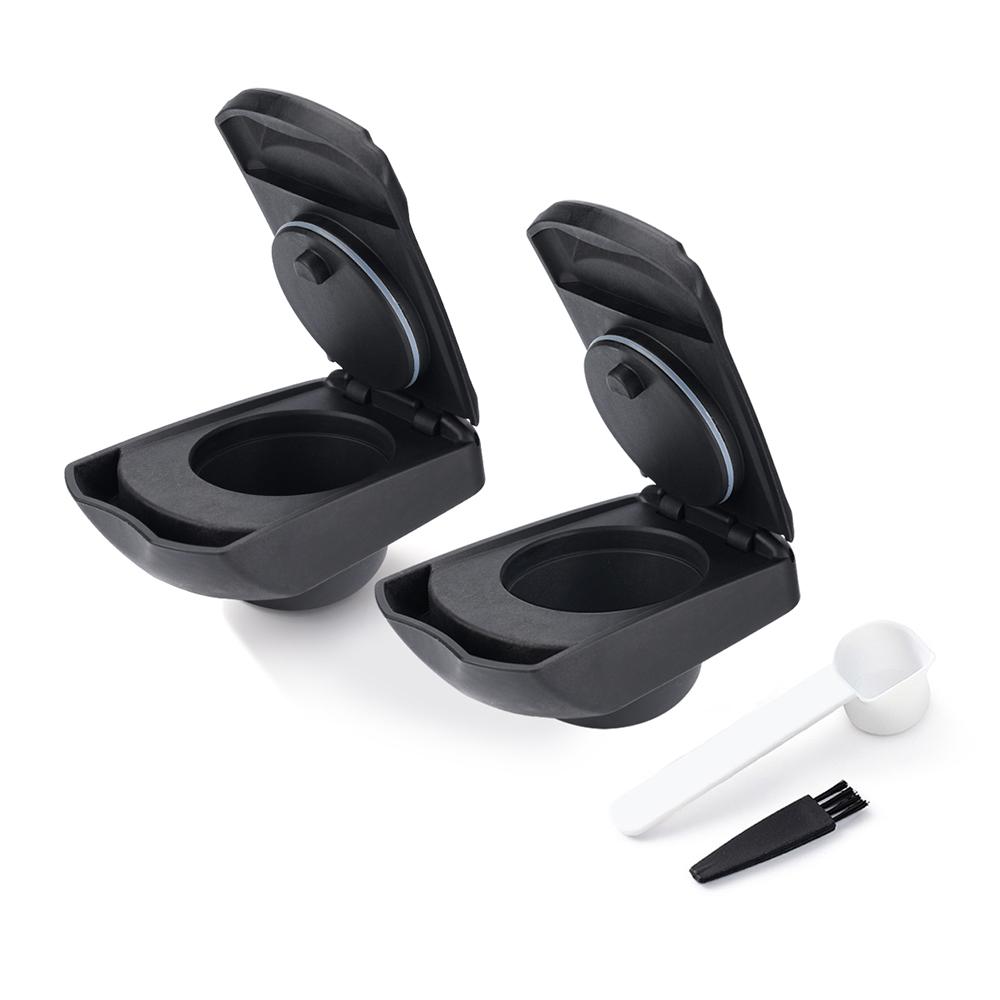 Reusable Refillable Coffee Adapter Powder Dish Cup Compatible with Dolce Gusto Lumio EDG325 Coffee Machine Drawer Holder