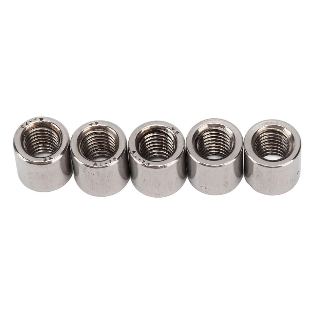 50Pcs Coupling Nut Round Rod Connector Female Thread 304 Stainless Steel M8x1.25 12 L12mm