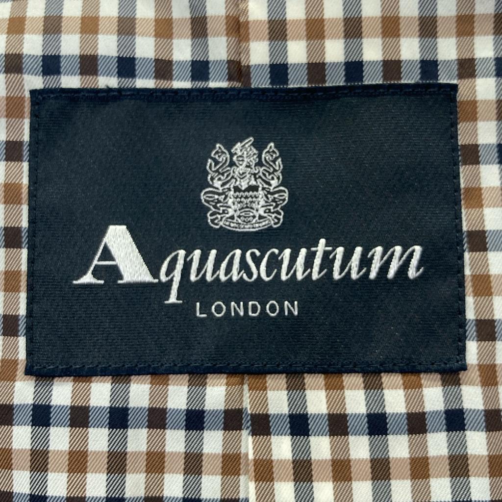 Aquascutum Navy Grosgrain Crew Coat coat 8 NavyUsed