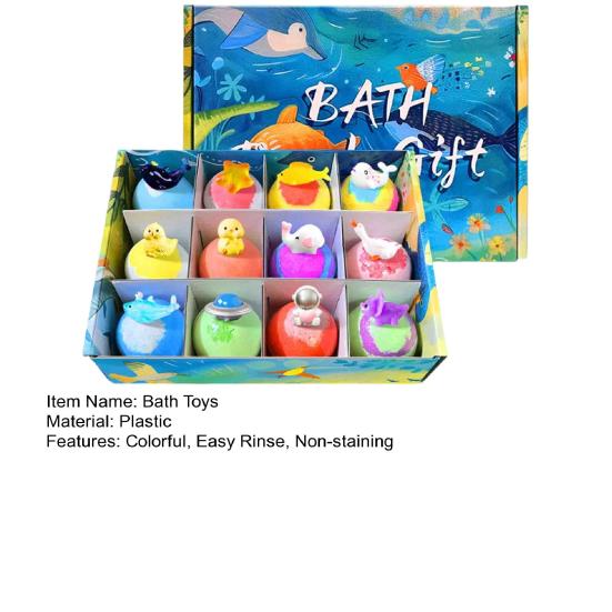 1 Set Meeres-Themen-Badebomben mit Überraschungsspielzeug Sprudelnde bunte Badeblasen für Kinder Entspannung wie im Spa Lustiges Geschenk für Kleinkinder Kinder