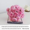 27 Boccioli di Camelia e Rosa Bouquet da Sposa - Fiori Artificiali in Seta per Matrimoni e Celebrazioni