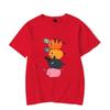 Anime Colorful Pochita Pattern Men Women T-shirt Trendy Urban Streetwear Funny Casual Breathable Unisex Tee Comfy Soft
