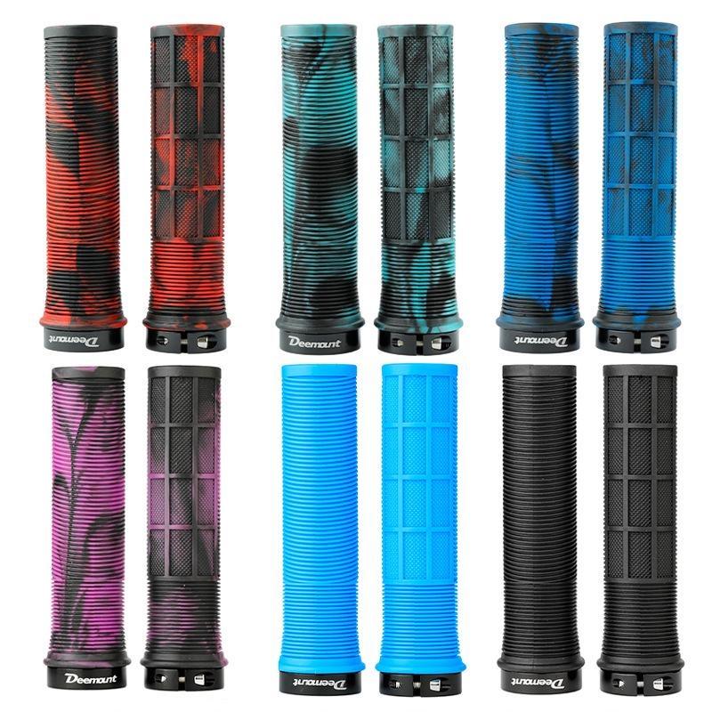 A Pair of Mountain Bike Accessories Bicycle Handle Cover Color TPR Silicone Bicycle Antiskid Pair Handle Straight Handle
