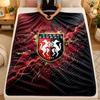Flannel BlanketStade Rennais FC Warm Soft Throw Blanket for Indoor Sofa Bed Living Room Use