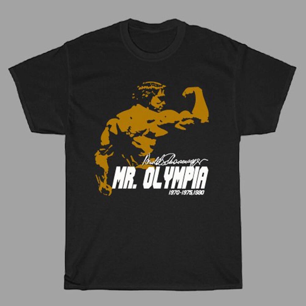 Men s and Women s T-shirts Arnold Schwarzenegger Mr. Olympia Muscle Man XXXXL
