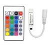Mini RGB LED Light Strip Controller, 24/44 Key Infrared Remote, 12V Dimmer.