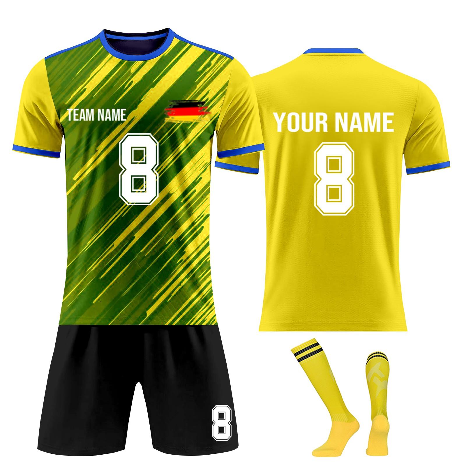 

Комплект персонализированных рубашек для мужчин и девочек с именем и номером, футбольные майки на заказ для мальчиков, тренировочный костюм L