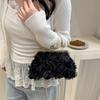 New Rose Flower Banquet Bag Bridal Bag Fashion Bag Dress Bag Clutch Bag Cheongsam Chain Oblique Span Bag