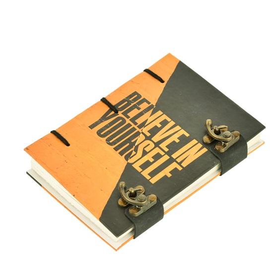 Motivational Quotes Diary 125GSM Paper Recycled Cotton Free Handmade Paper Diary with Lock