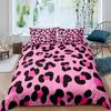 Brown Leopard Cheetah Printed Duvet Cover for Kids Teen Boys Girls Man Women Bedroom Decor Africa Wild Animal Theme Bedding Set