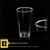 Disposable Transparent Hard Plastic Cups