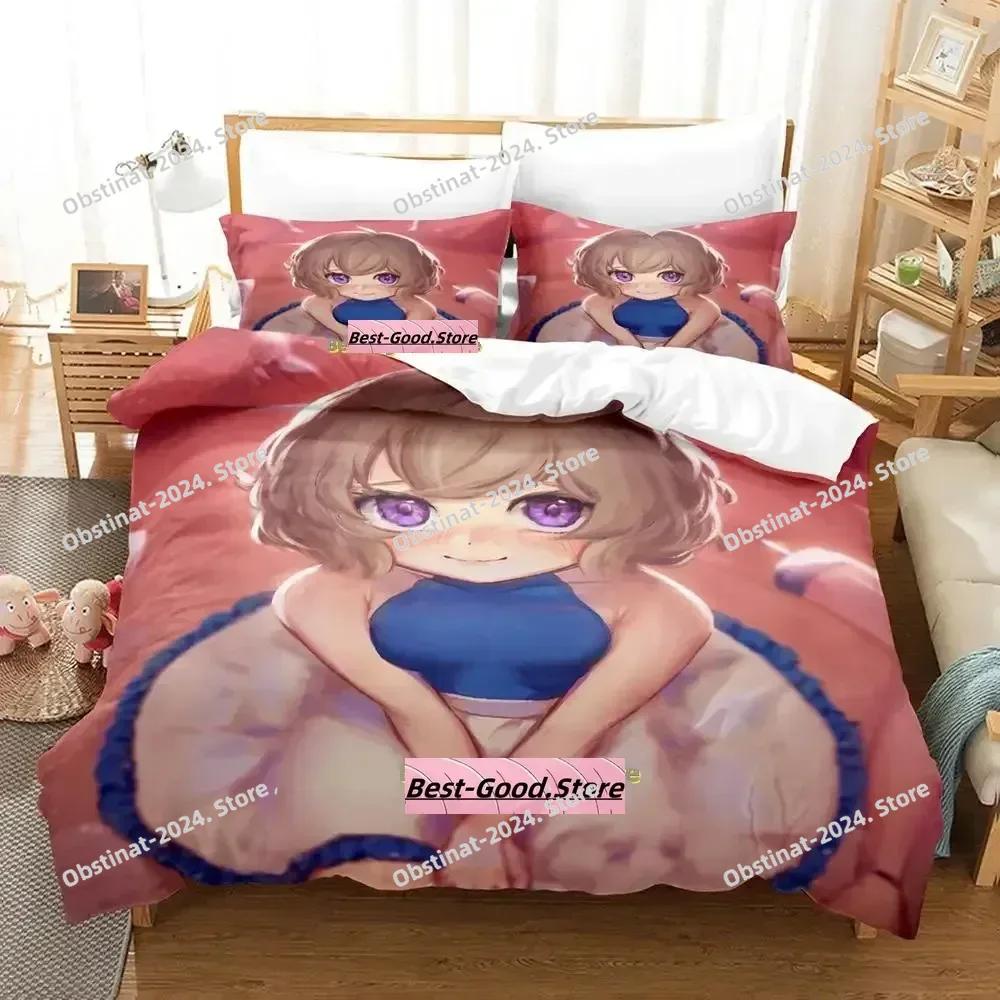 New Kawai Iwanaga Kotoko Beding Set Single Twin Ful Quen King-Sized Dimensionsd Dimensions Bed Linen Set Adult People Kid Bedrom Duvetcover Sets Anime