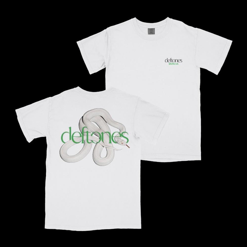 

Deftones Логотип «Переплетенная змея» Сакраменто, Калифорния Футболка Размеры S-5XL Comfort Colors Унисекс Футболка XL