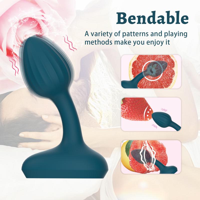 Vibrerende Butt Plug Prostata Massasjer Vibrator med fjernkontroll 10 vibrasjonsmoduser Silikon Oppladbar analplugg Sexleketøy for menn og kvinner
