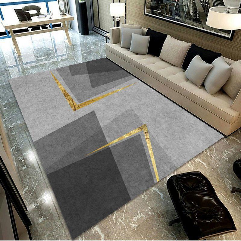 Covor Decorativ Geometric Modern pentru Sufragerie Covor Antiderapant pentru Camere Covor de Casă Covoraș pentru Mese de Cafea Mari Curățare Ușoară