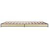 Bed Frame In Sonoma Oak Finish 120 X 200 Cm Made of Engineered Wood and Metal