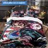 Anime Slayer Adventure  3pcs K-pop Music Group Bedding set,Ideal for Bedroom, Dormitory,Including Duvet Cover And 2pcs Pillowcases,Fan Gifts