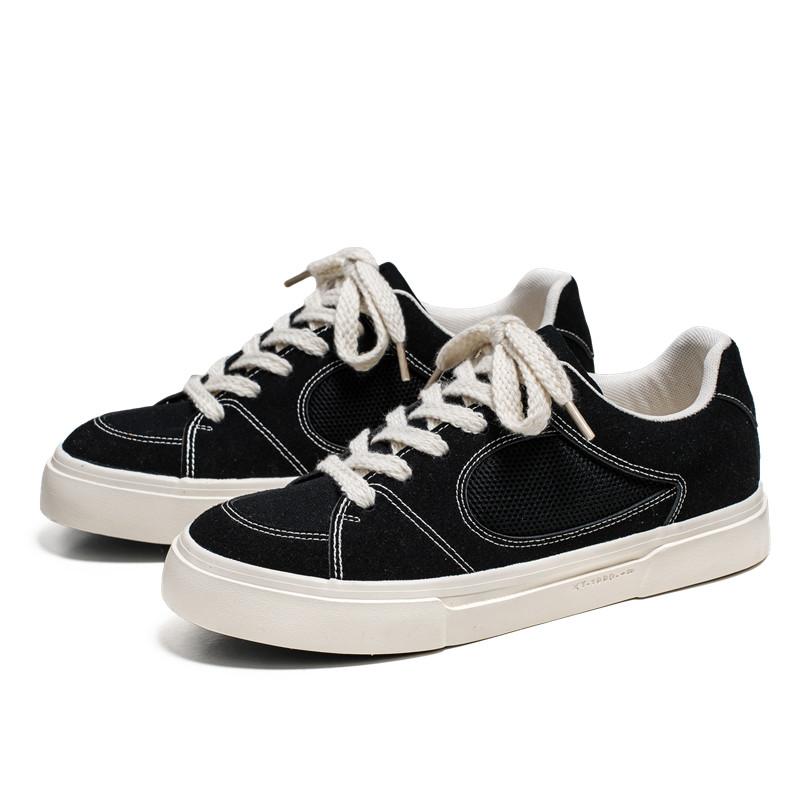 Vyriški drobės batai, marginti, vyriški sportiniai batai, patogūs batai storu padu, kvėpuojantys laisvalaikio batai