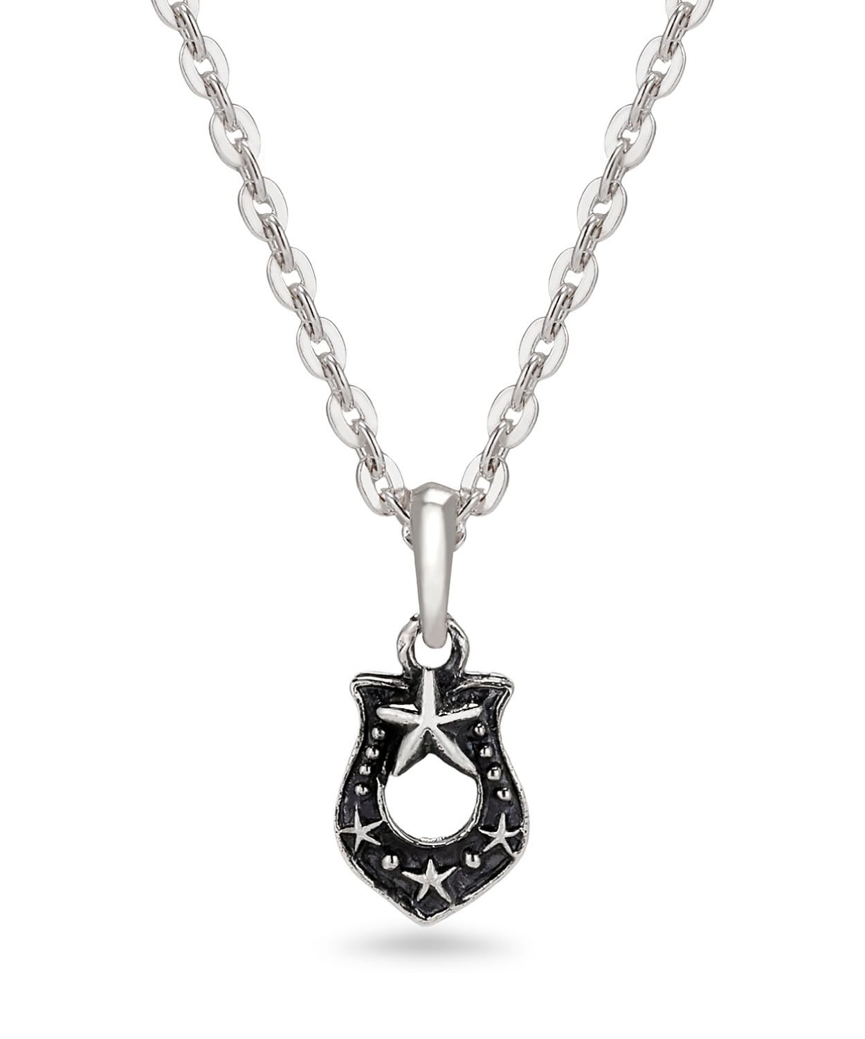 

[Elixio] [Elixio] Women s Silver S925 Necklace, Simple Horseshoe Design, Small, Delicate, Thin, Lucky Charm, Casual, Boxed