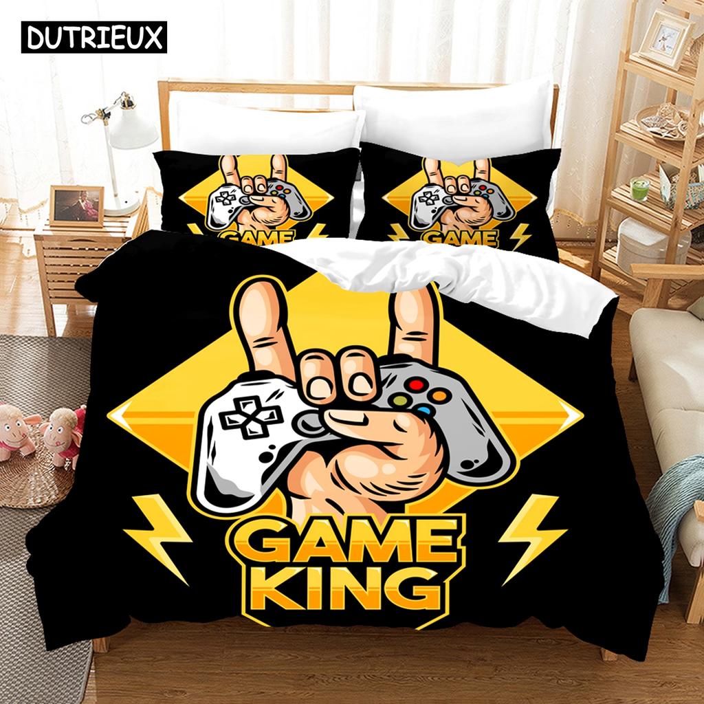 Fashion Gamepad Bedding Set Kids Game Comforter Quilt Adult Gift Bed Linen Bedroom Duvet Covers Single Queen King Size