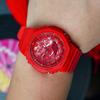 Casio Men Liquid Crystal/Analog Dual Display Series Red Watch GA-2100-4A-