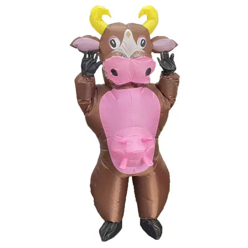 Smaidīga govs piepūšams Helovīna kostīms Cosplay
