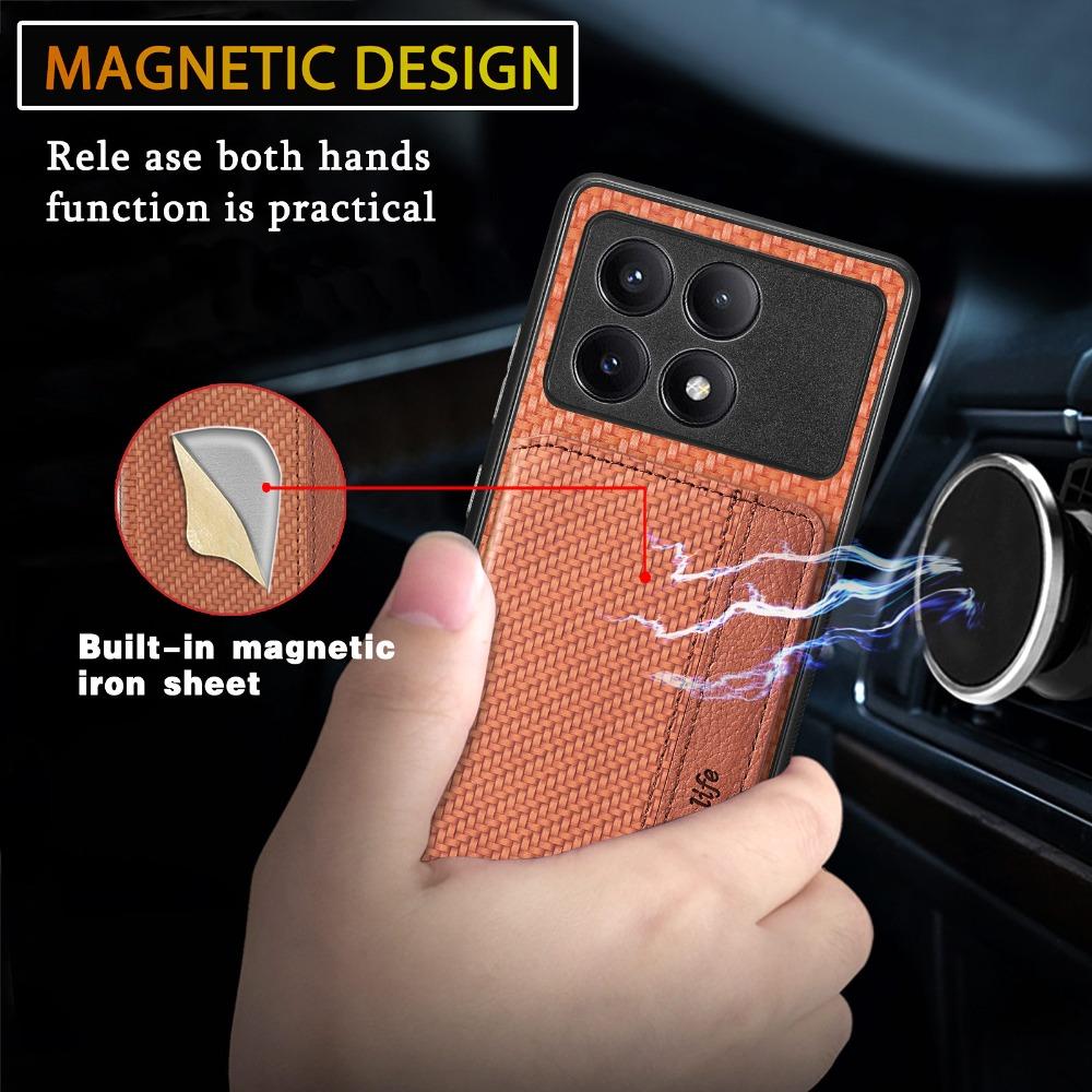 For Poco F8 Pro Ultra 5G Leather Back Case RFID Blocking Card Funda Xiaomi Poco F8 Ultra Case Mi PocoF8 F 8 F8Pro Magnet Cover