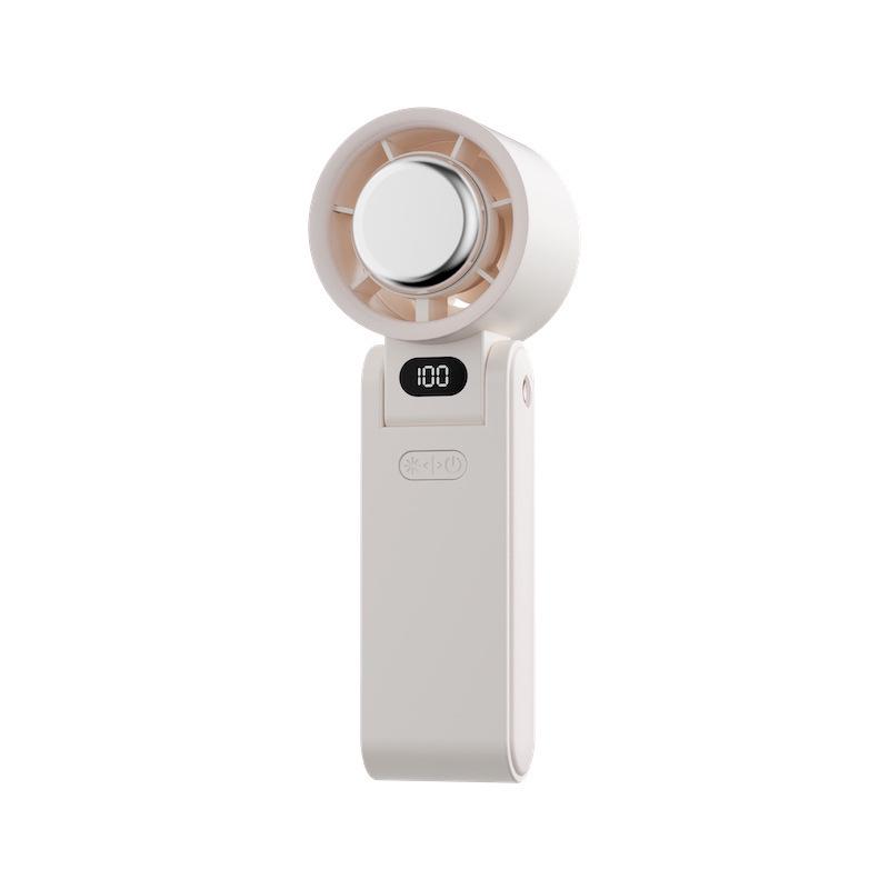 Portable Digital Display Neck-Hanging Fan with High-Speed Semiconductor Ice Compress Cooling 69mm x 62mm x 176mm
