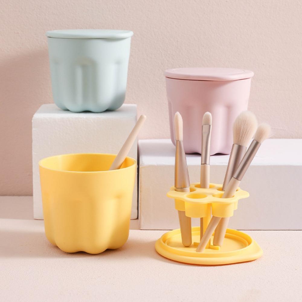 

Портативный цветной очиститель, коробка для кистей, косметическая ручка для хранения кистей для макияжа, сушилка для чистки кистей