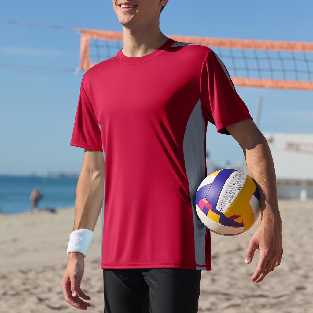CHARMLEAKS Mens Rash Guards Short Sleeve Quick Drying Rash Vest UPF 50+ Breathable Stretchy T-Shirt