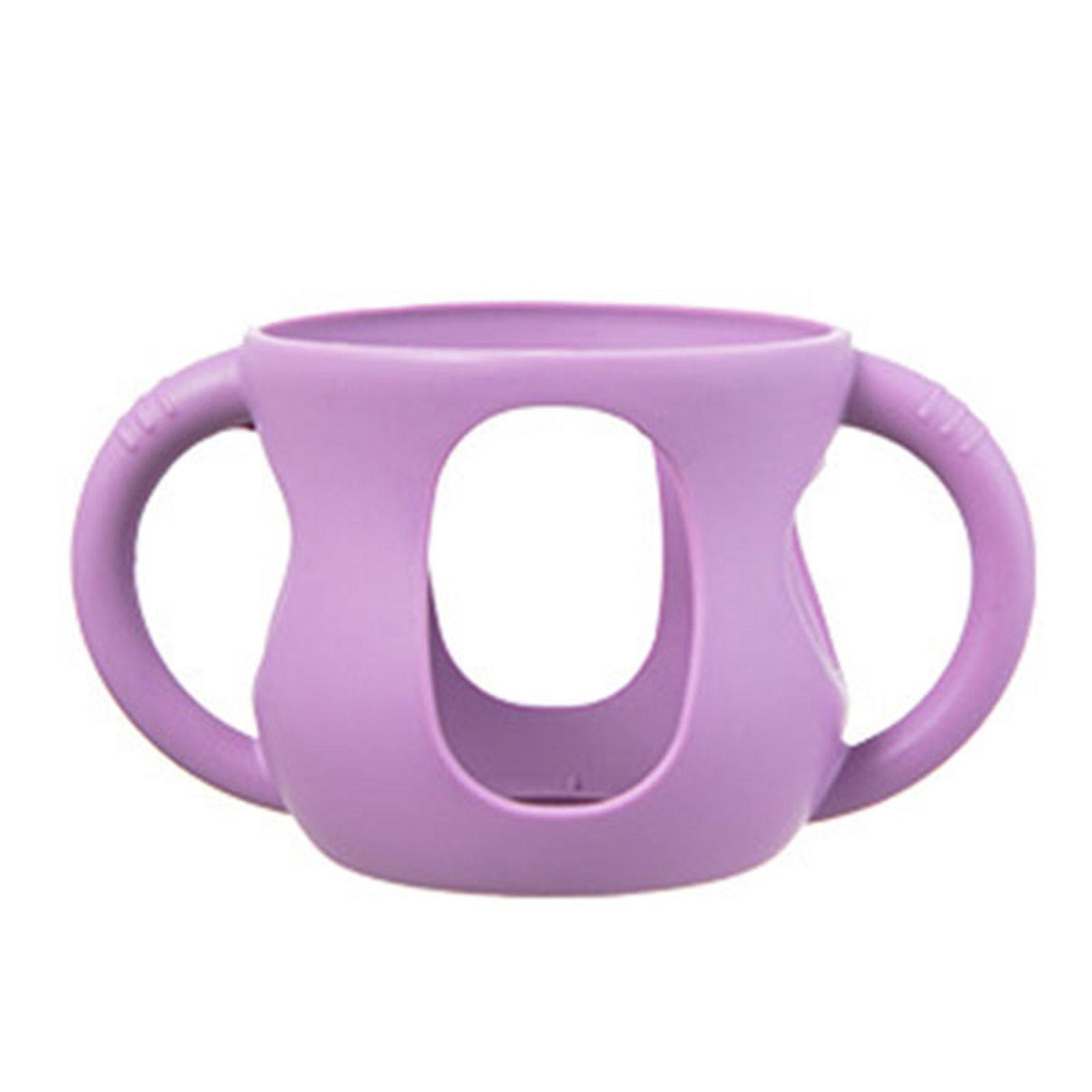 Гибкий держатель для бутылочек, силиконовый чехол для стеклянной детской бутылочки, защитный чехол от падения, ударопрочный чехол для бутылочки, легко моется S