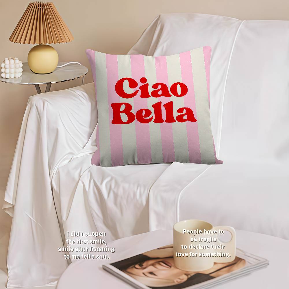Ciao Bellas Italy Cushion Cover Decorative Pillow Sofa Home Decor Case Pillow Cases