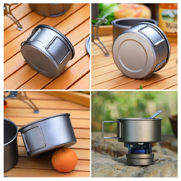 Folding Handle Bowl Hiking Backpacking Picnics Tableware Plate Dinner Dish for Outdoor Activity with Convenient