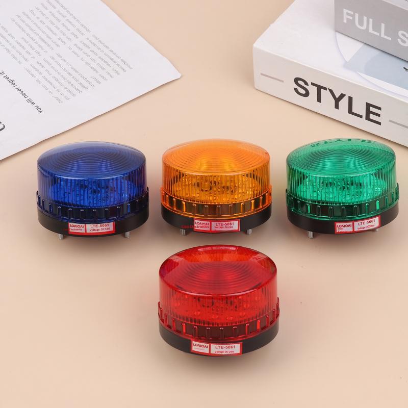 Stroboskop-Warnlicht Kleines LED-Blinklicht Sicherheitswarnlicht Konstant Blinkende Lichter 12V 24V 220V