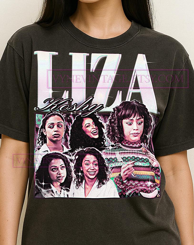 Liza Koshy Shirt, 90s Vintage Retro Bootleg Liza Koshy T-Shirt, Media Personality Graphic Tee, Comedy Star Fan Apparel