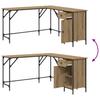 Artisan Oak Desk 141 x 141 x 75 cm Particleboard