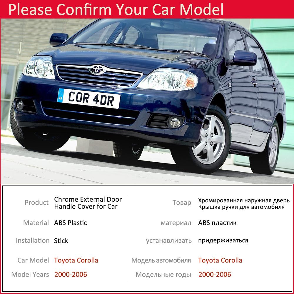 Pentru Toyota Corolla 2000 2001 2002 2003 2004 2005 2006 E120 E130 cromat capac mâner ușii capac de prindere accesorii pentru stilul mașinii