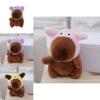 Adorable Capybara Plush Toy Bag Charm Soft Stuffed Animal Doll With Cute Design