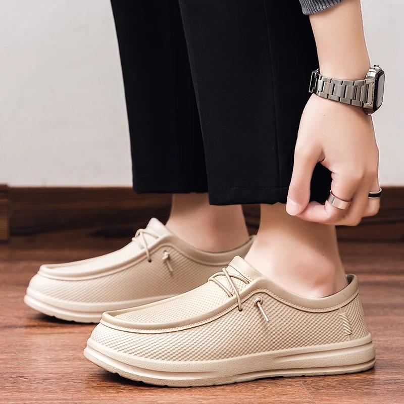 Pánské kuchyňské pracovní boty Protiskluzové Vodotěsné Kuchařské boty Módní Pánské Ležérní Pracovní Sandály Venkovní Voda Zapatos Para Hombre