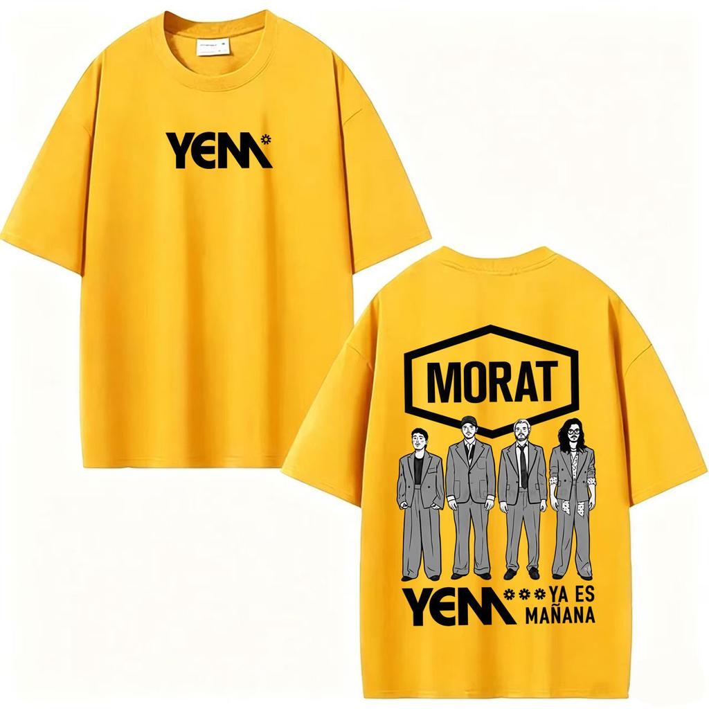Band Morat Yem Ya Es Manana World Tour 2027 Graphic T Shirt Clothing Hip Hop Pop Music T-shirts Casual 100% Cotton T-shirt