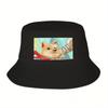 The Adorable Fighter Bucket Hat Fashion Beach Military Cap Unisex Vintage Black Women Hats Unisexs
