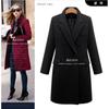 Womens Mid-Length Wool Blend Coat Double-Breasted Classic Trench Outerwear Plus Size S-5XL