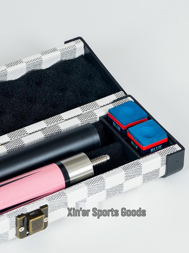 Professionelle zweiteilige Billard Queue Tasche, Ultra-Leicht Kunststoff Stahl, Zwei-Schlitz Design