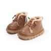 Baby Boys Velvet Martin Boots: Winter Short Boots for Kids, Versatile Baby Walker Shoes Suitable for Boys and Girls.