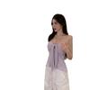 Summer Bow-Tie Strap Sexy Tube Top Hot Girl Off-Shoulder Top French Style Pure Desire Halter Neck Camisole for Women