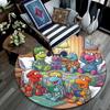 Sesame Street4,Round Area Rug,Carpet Rug for Living Room Bedroom Sofa Playroom Decor,Non-slip Floor Mat