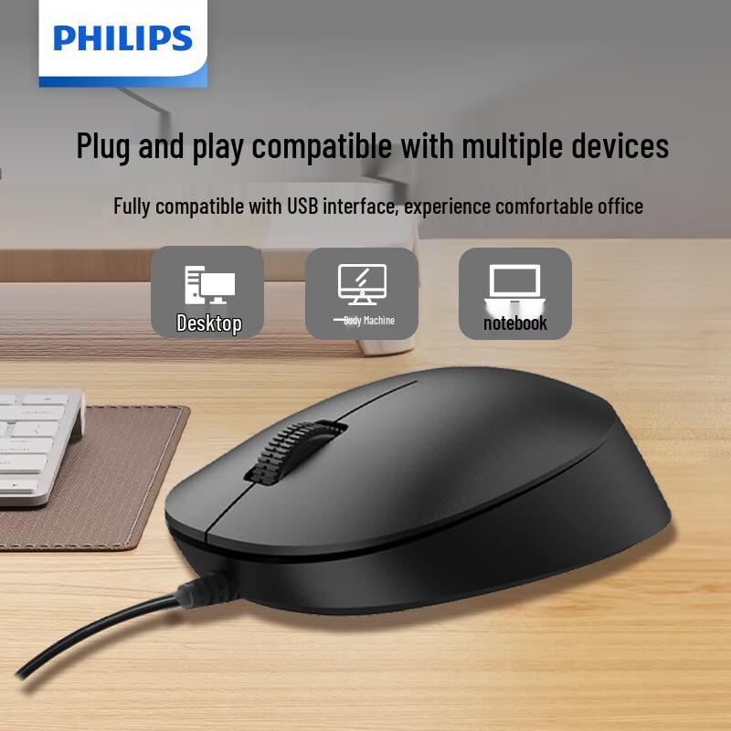 Philips SPK7207 Wired Office Mouse